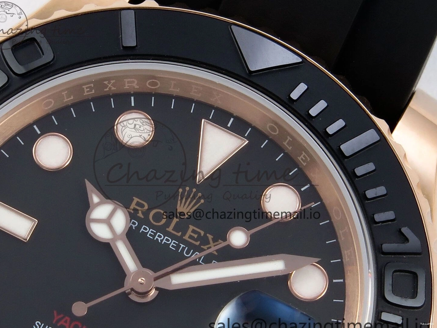 126655 A3235 Yacht-Master EWEF Dial Black 40mm on Best Strap Edition Oysterflex 0413